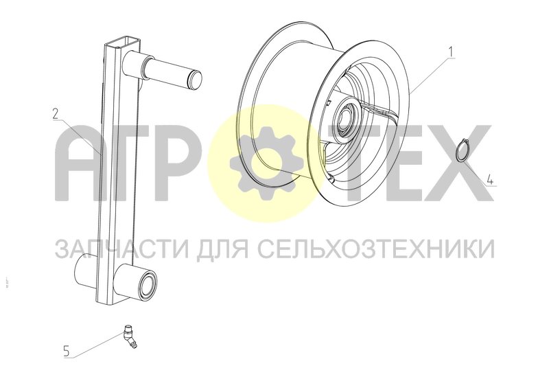 Устройство натяжное (145.30.10.000) (№1 на схеме)